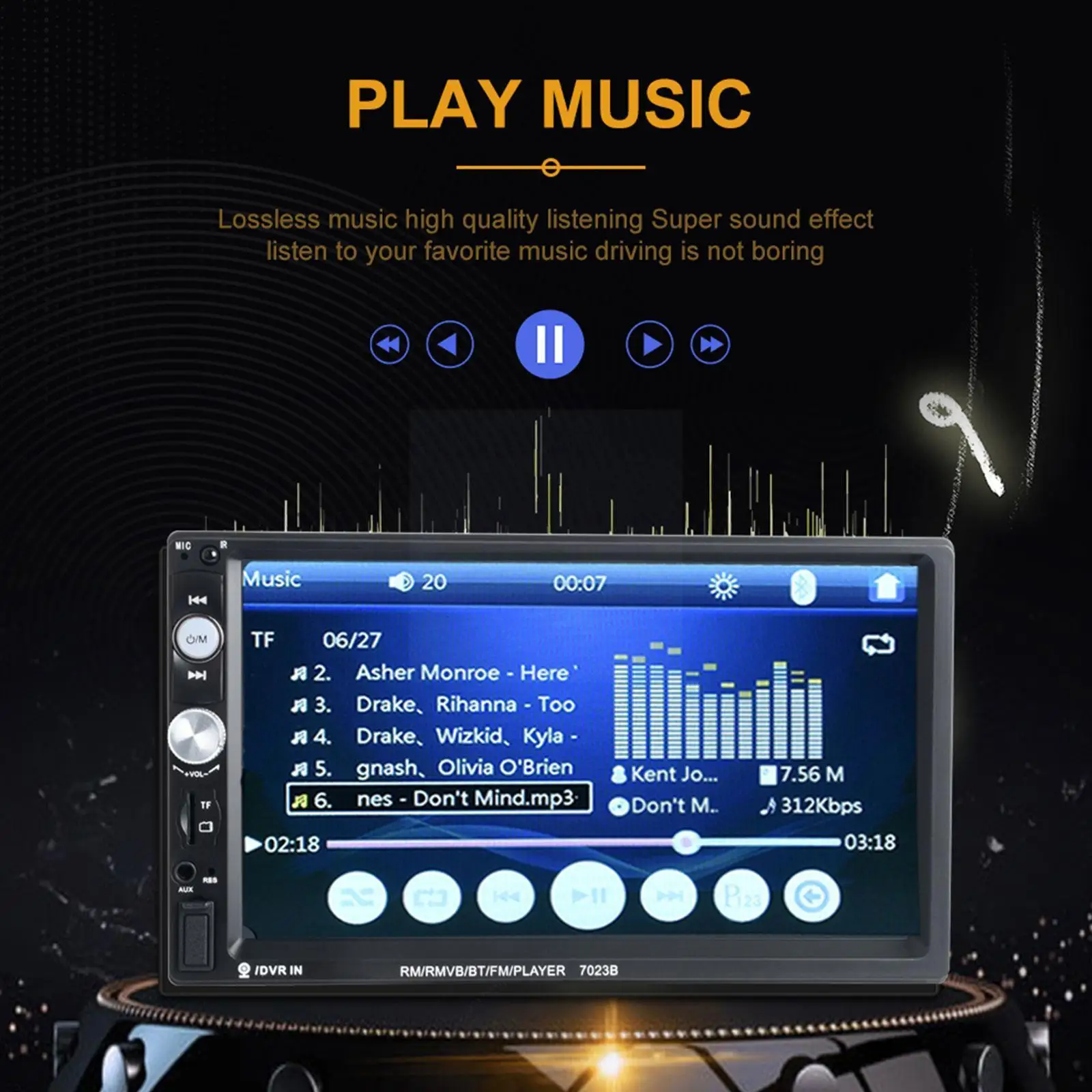 Автомагнитола I2U2, автомобильный мультимедийный MP5-плеер с ЖК-экраном 1080P Full HD 7 дюймов для парковки автомобиля
Автомагнитола I2U2, автомобильный мультимедийный MP5-плеер с ЖК-экраном 1080P Full HD 7 дюймов для парковки автомобиля
