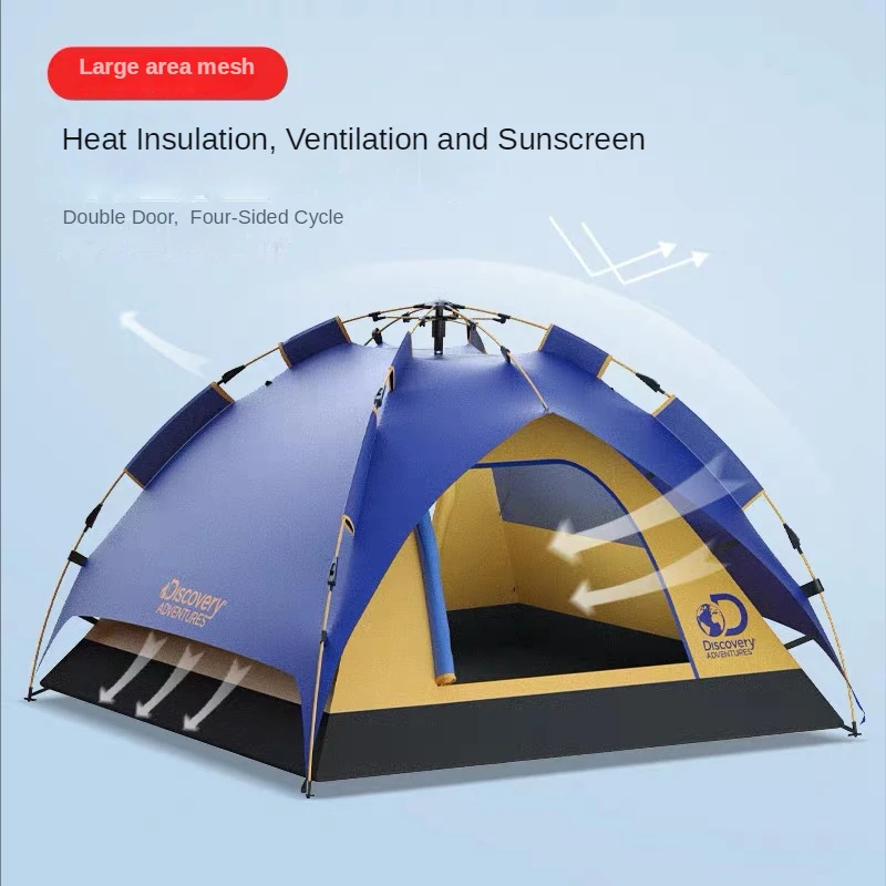 3-4 People Qutdoor Full-automatic Double-layer Camping Tent 4-Seasons Windproof Tent Sunshade Rain-Cold-proof Anti-Ultraviolet
3-4 People Qutdoor Full-automatic Double-layer Camping Tent 4-Seasons Windproof Tent Sunshade Rain-Cold-proof Anti-Ultraviolet