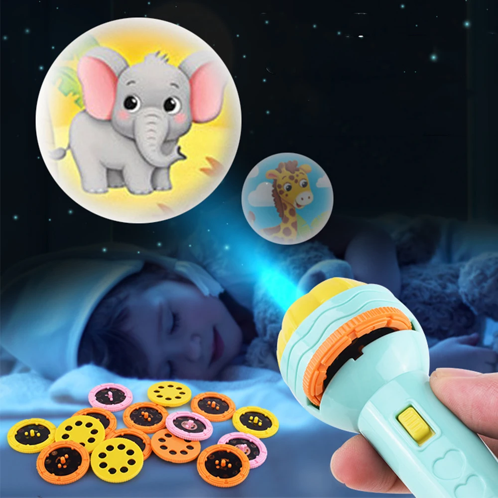 Фонарик лампа игрушка милая мультяшная творческая проектор Детская Книга