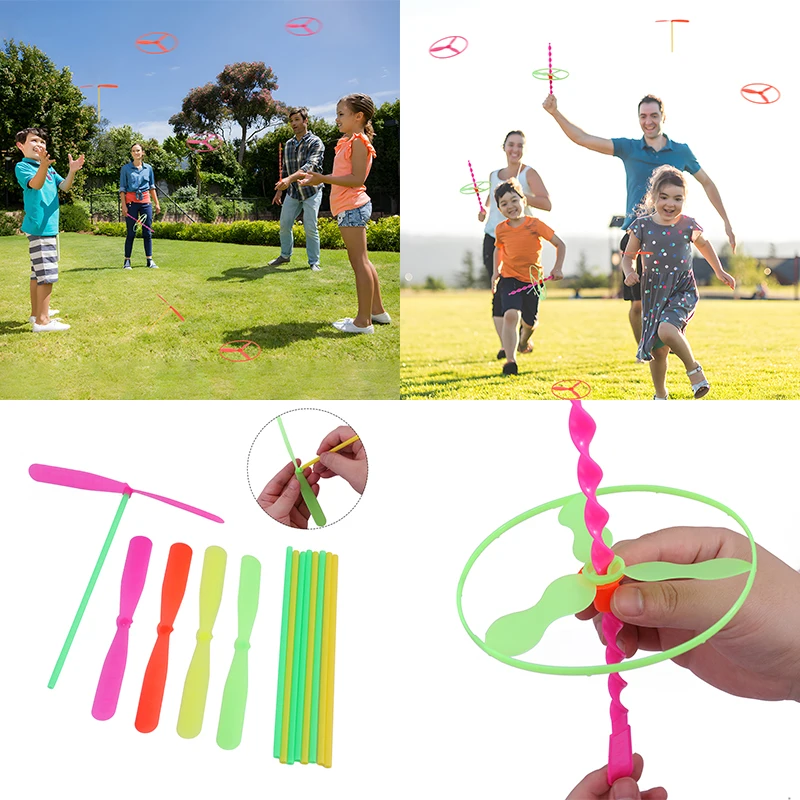 Creative Twisty Flying Saucers Multi Colors Helicopters Outdoor Bamboo Dragonfly Plastic Handle UFO Toy Fairy Flying Saucer
Creative Twisty Flying Saucers Multi Colors Helicopters Outdoor Bamboo Dragonfly Plastic Handle UFO Toy Fairy Flying Saucer