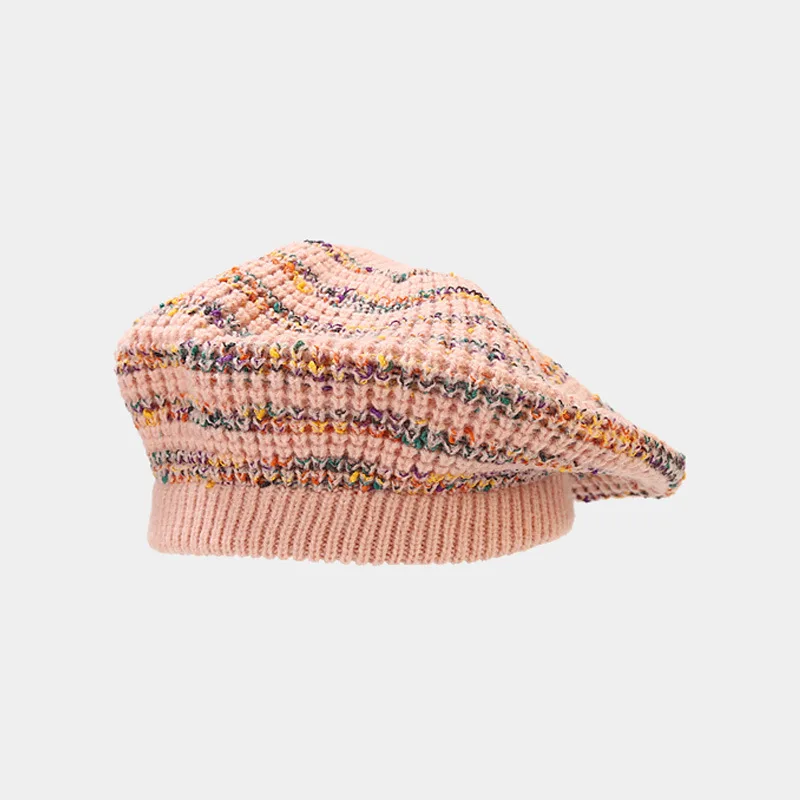 

Ldslyjr Autumn and Winter Acrylic Knit Cap Beret Painter Hat Octagonal Cap for Women and Girl 101