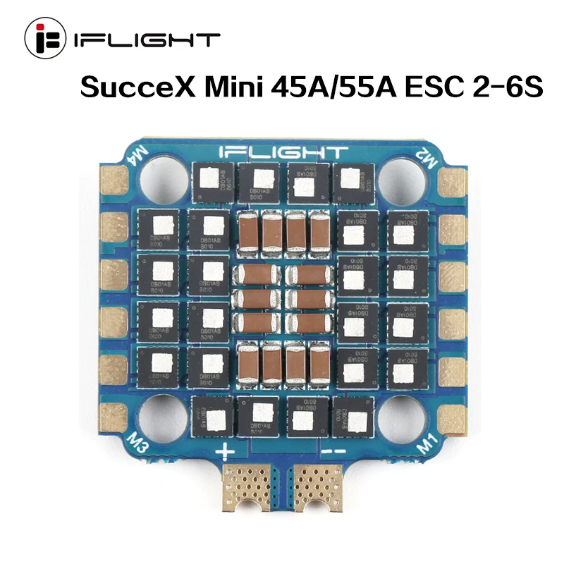 iFlight SucceX Mini 45A / 55A 2-6S BLHeli 32 ESC Supports DShot DShot150/300/600/MultiShot/OneShot for RC FPV Racing Drone
iFlight SucceX Mini 45A / 55A 2-6S BLHeli 32 ESC Supports DShot DShot150/300/600/MultiShot/OneShot for RC FPV Racing Drone