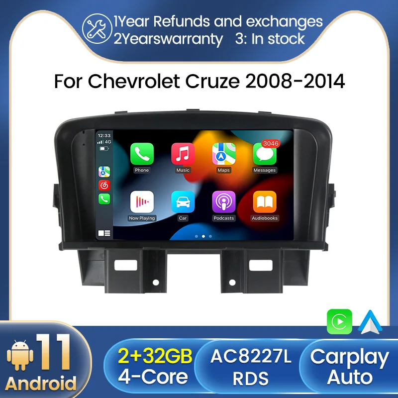 Автомагнитола TomoStrong, мультимедийный видеоплеер, навигация GPS, Android 11, без DVD, для Chevrolet Cruze 2008-2014, стерео, Wi-Fi, Carplay
Автомагнитола TomoStrong, мультимедийный видеоплеер, навигация GPS, Android 11, без DVD, для Chevrolet Cruze 2008-2014, стерео, Wi-Fi, Carplay