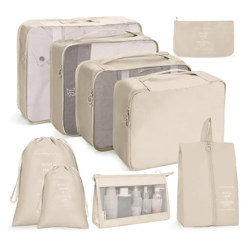 9Pcs Set Travel Organizer Storage Bags Suitcase Packing Cubes Cases Portable Wardrobe Luggage Clothes Shoe Pouch Fold
9Pcs Set Travel Organizer Storage Bags Suitcase Packing Cubes Cases Portable Wardrobe Luggage Clothes Shoe Pouch Fold