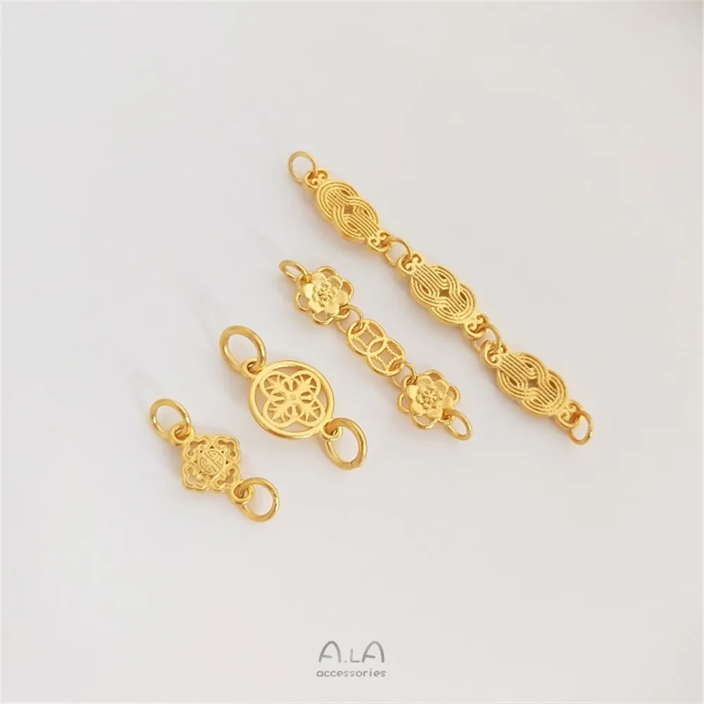 Vietnam strong color sand gold double hanging chain connecting buckle accessories manual DIY copper coin ferro bracelet jewelry
Vietnam strong color sand gold double hanging chain connecting buckle accessories manual DIY copper coin ferro bracelet jewelry