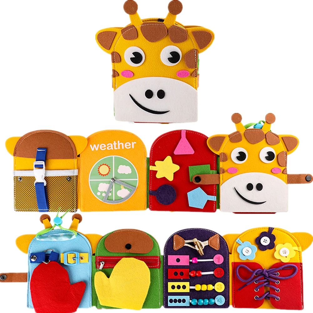Children Busy Cloth Book Sensory Montessori Material Early Education Activity Teaching Aids Toddler Toy For Basic Skill Learning
Children Busy Cloth Book Sensory Montessori Material Early Education Activity Teaching Aids Toddler Toy For Basic Skill Learning