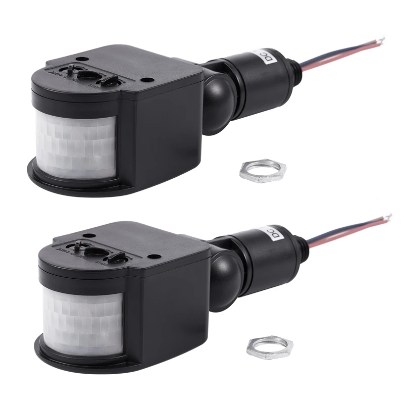 2X Outdoor 12V DC Automatic Infrared PIR Motion Sensor Switch For LED Light, Black
2X Outdoor 12V DC Automatic Infrared PIR Motion Sensor Switch For LED Light, Black