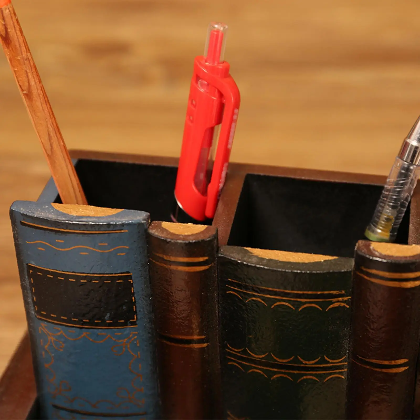 

Wooden Pen Desk Organizer Drawer Pencils Holder Storage Box 15x6 5x14CM