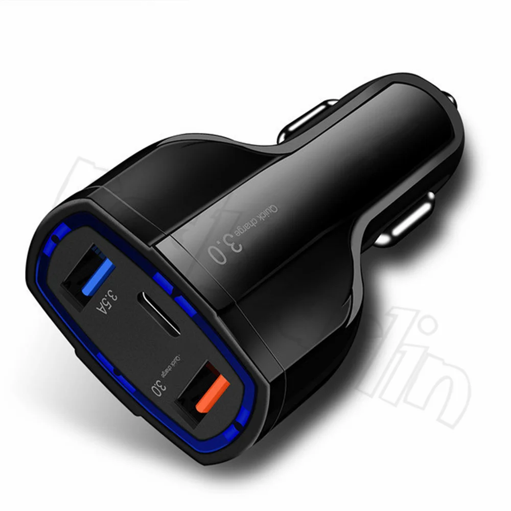 50pcs USB C Car Charger 3 In 1 Mobile Phone USB Charger For XIaomi Iphone Samsung Smartphone Charger Adapter QC3.0 Fast Charge
50pcs USB C Car Charger 3 In 1 Mobile Phone USB Charger For XIaomi Iphone Samsung Smartphone Charger Adapter QC3.0 Fast Charge