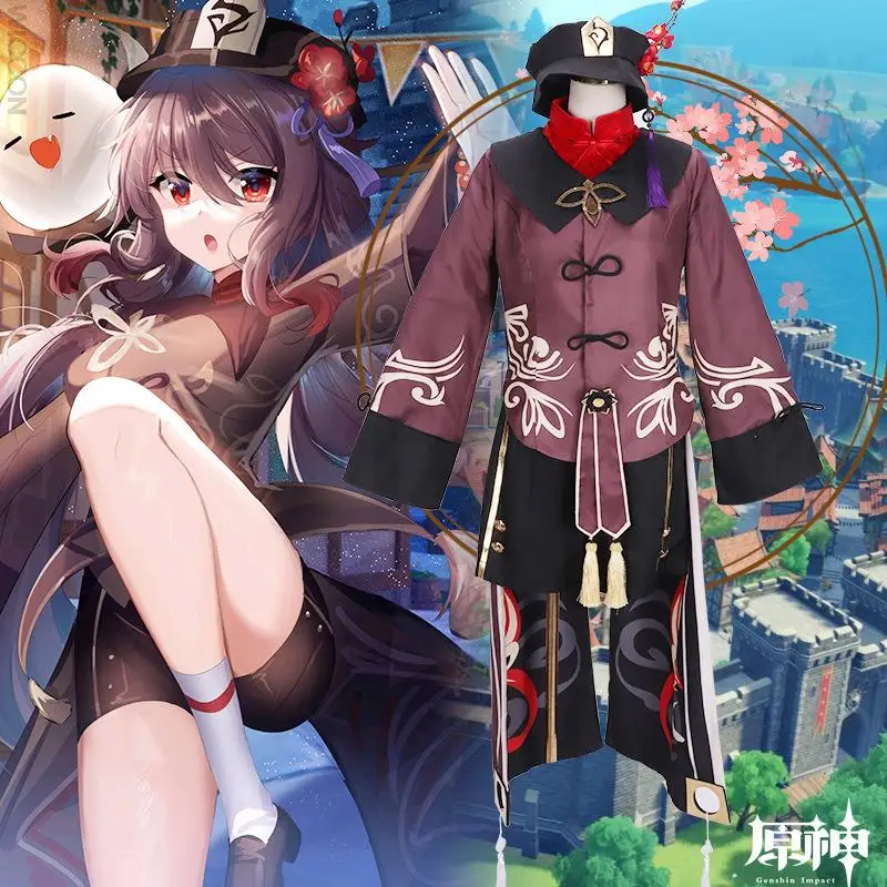 Genshin Impact Hutao Cosplay Costume Uniform Wig Anime Chinese Halloween Costumes for Women Game Hu Tao
Genshin Impact Hutao Cosplay Costume Uniform Wig Anime Chinese Halloween Costumes for Women Game Hu Tao
