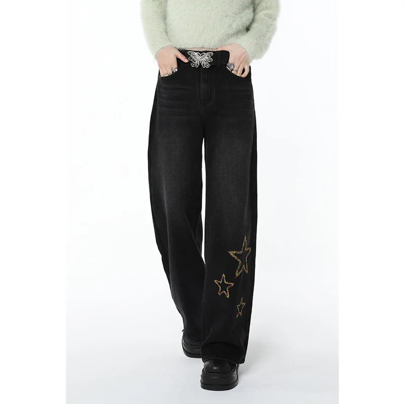Лидер продаж 2023, черные женские прямые джинсы с высокой талией, дизайнерская уличная одежда, корейская мода, винтажные мешковатые джинсовые брюки в стиле хип-хоп на весну
Лидер продаж 2023, черные женские прямые джинсы с высокой талией, дизайнерская уличная одежда, корейская мода, винтажные мешковатые джинсовые брюки в стиле хип-хоп на весну