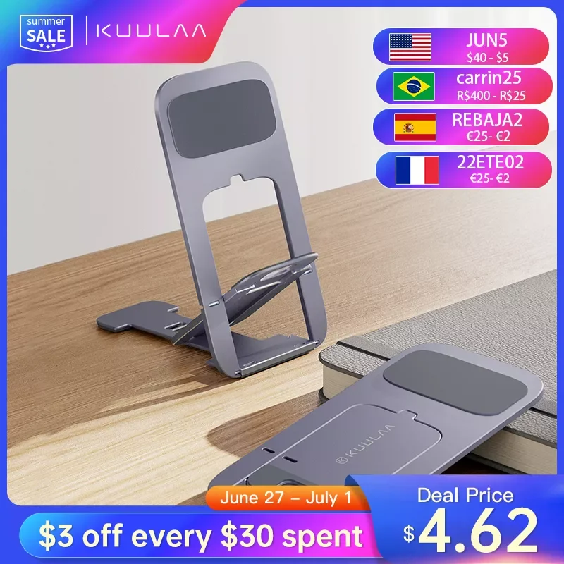 NEW2023 KUULAA Phone Holder Stand Aluminum Cell Phone Stand Mobile Phone Support For iPhone 13 12 Xiaomi Samsung Huawei
NEW2023 KUULAA Phone Holder Stand Aluminum Cell Phone Stand Mobile Phone Support For iPhone 13 12 Xiaomi Samsung Huawei