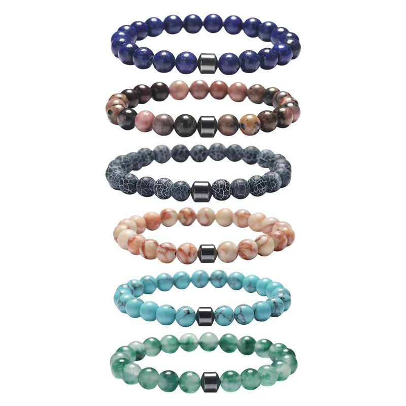 Natural Stone Bead Bracelet Turquoise Tiger Eye Stone Figure Malachite 8mm Men's and Women's Bracelet Fashion Jewelry
Natural Stone Bead Bracelet Turquoise Tiger Eye Stone Figure Malachite 8mm Men's and Women's Bracelet Fashion Jewelry