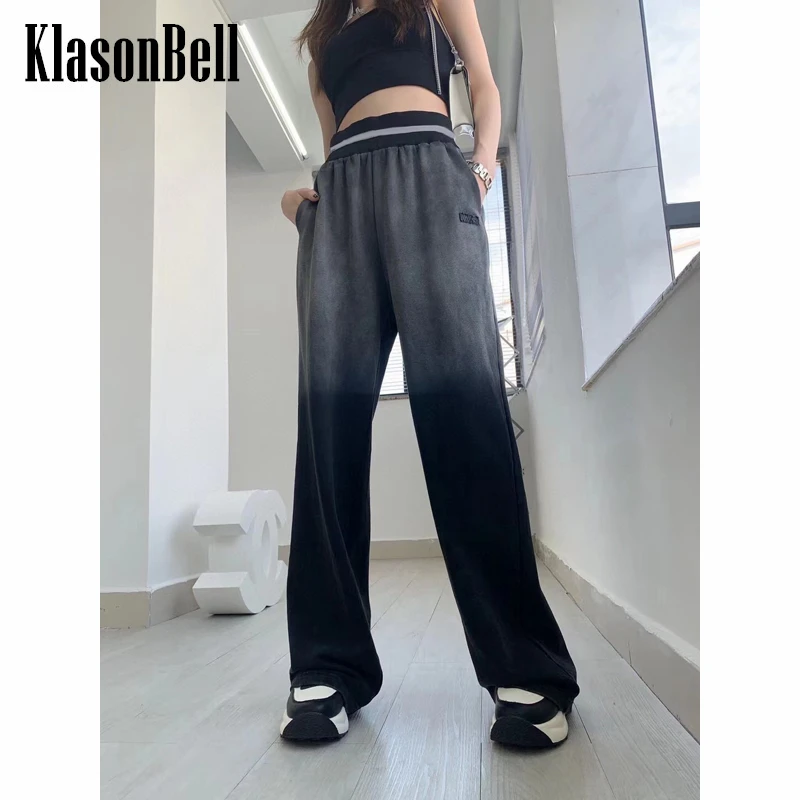 8.31 KlasonBell Vintage Letter Embroidery High Waist Gradient Washed Cotton Wide Leg Pants Women
8.31 KlasonBell Vintage Letter Embroidery High Waist Gradient Washed Cotton Wide Leg Pants Women