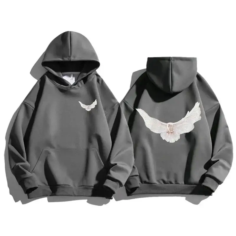 2023 new cotton autumn and winter hooded sweatshirt pigeon print street casual men and women hip hop fashion pullover
2023 new cotton autumn and winter hooded sweatshirt pigeon print street casual men and women hip hop fashion pullover