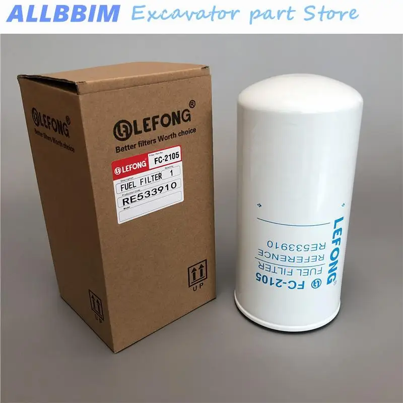 For RE533910 John Deere Excavator accessories Diesel Filter Element Filter Diesel Filter FC-2105 High quality accessories
For RE533910 John Deere Excavator accessories Diesel Filter Element Filter Diesel Filter FC-2105 High quality accessories
