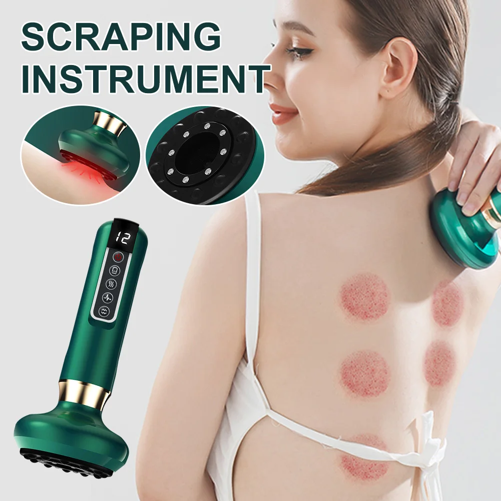 8W Electric Cupping Massager 6/12 Gear Vacuum Suction Cup Guasha Body Scraping Heating Massage Therapy Gua Sha Massage Tool
8W Electric Cupping Massager 6/12 Gear Vacuum Suction Cup Guasha Body Scraping Heating Massage Therapy Gua Sha Massage Tool