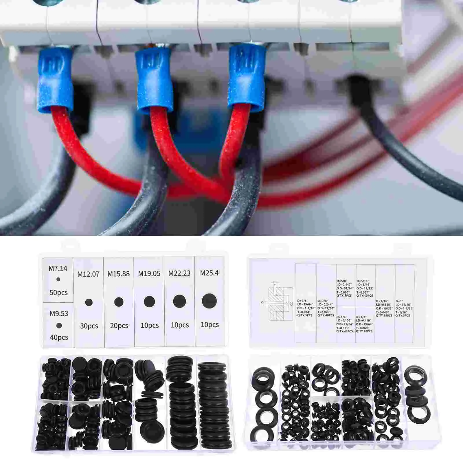 Rubbergasket Grommet Plugs Firewall Plug Hole Grommets Kit Electrical Holes Wire Assortment Wiring Ring Piano Appliance Assorted
Rubbergasket Grommet Plugs Firewall Plug Hole Grommets Kit Electrical Holes Wire Assortment Wiring Ring Piano Appliance Assorted