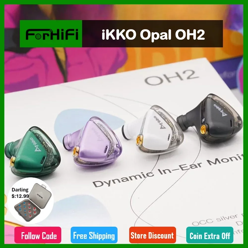 IKKO Opal OH2 8 мм проводные наушники с динамическим драйвером Позолоченные FPC SVAS HIFI наушники-вкладыши для монитора Музыкальная гарнитура MMCX IEMs
IKKO Opal OH2 8 мм проводные наушники с динамическим драйвером Позолоченные FPC SVAS HIFI наушники-вкладыши для монитора Музыкальная гарнитура MMCX IEMs