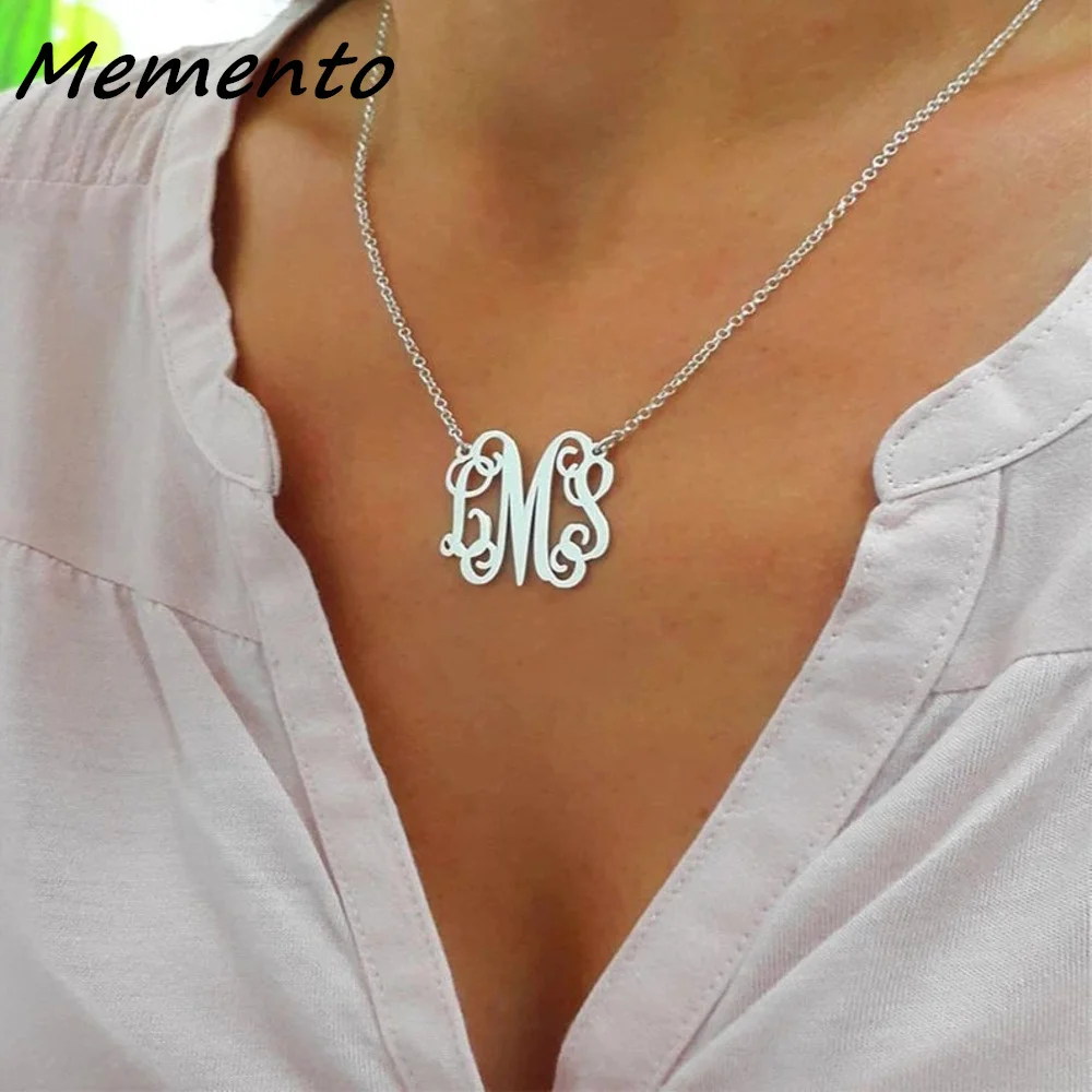 Memento Custom 26 Letter Necklace Personality Stainless Steel Chain Vintage Pendant Jewelry Women Birthday And Party Gifts
Memento Custom 26 Letter Necklace Personality Stainless Steel Chain Vintage Pendant Jewelry Women Birthday And Party Gifts