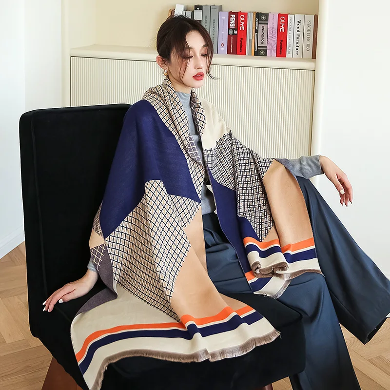 2022 New Design Houndstooth Print Winter Scarf Women Pashmina Cashmere Shawls and Wraps Thick Warm Blanket Scarves Female
2022 New Design Houndstooth Print Winter Scarf Women Pashmina Cashmere Shawls and Wraps Thick Warm Blanket Scarves Female