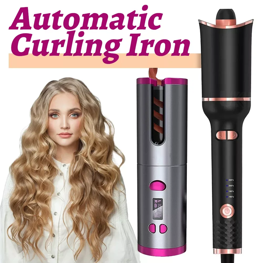 Automatic Hair Curler Auto Ceramic Wireless Curling Iron Hair Waver Tongs Beach Waves Iron Curling Wand Air Curler USB Cordless
Automatic Hair Curler Auto Ceramic Wireless Curling Iron Hair Waver Tongs Beach Waves Iron Curling Wand Air Curler USB Cordless