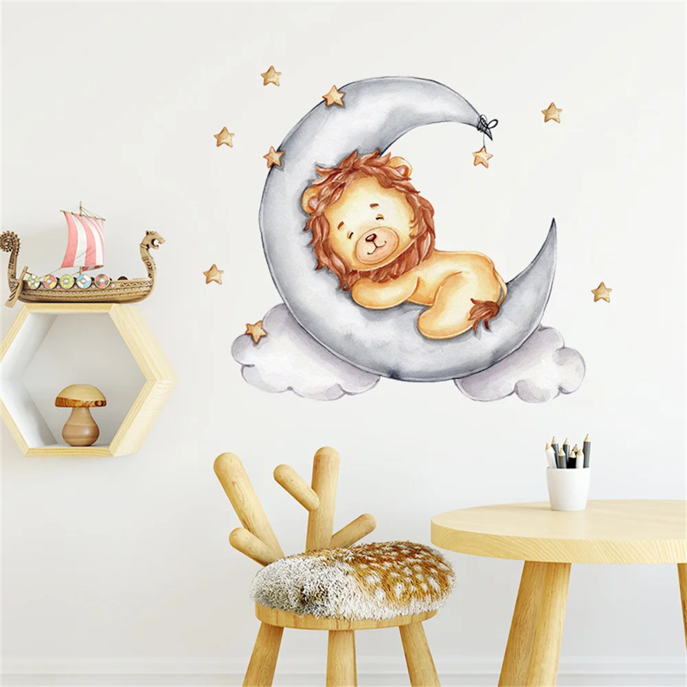 Cartoon Pink Baby Elephant Wall Stickers Hot Air Balloon Wall Decals Baby Nursery Decorative Stickers Moon and Stars for Girl
Cartoon Pink Baby Elephant Wall Stickers Hot Air Balloon Wall Decals Baby Nursery Decorative Stickers Moon and Stars for Girl