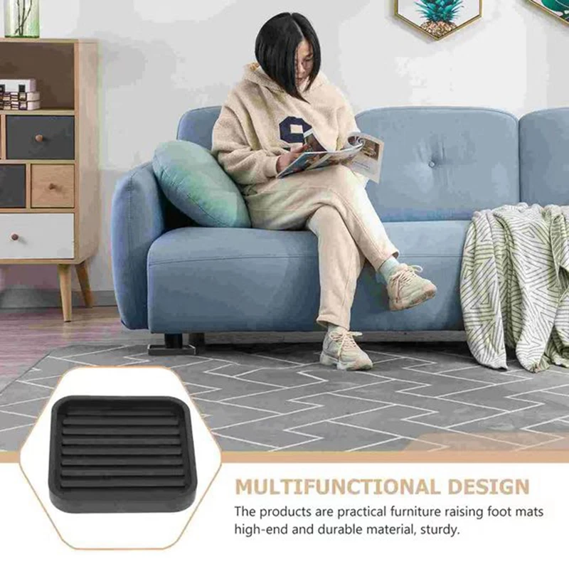 4Pcs Square Rubber Furniture Caster Cups Anti-Sliding Furniture Pads Bed Stopper Floor Protectors
4Pcs Square Rubber Furniture Caster Cups Anti-Sliding Furniture Pads Bed Stopper Floor Protectors