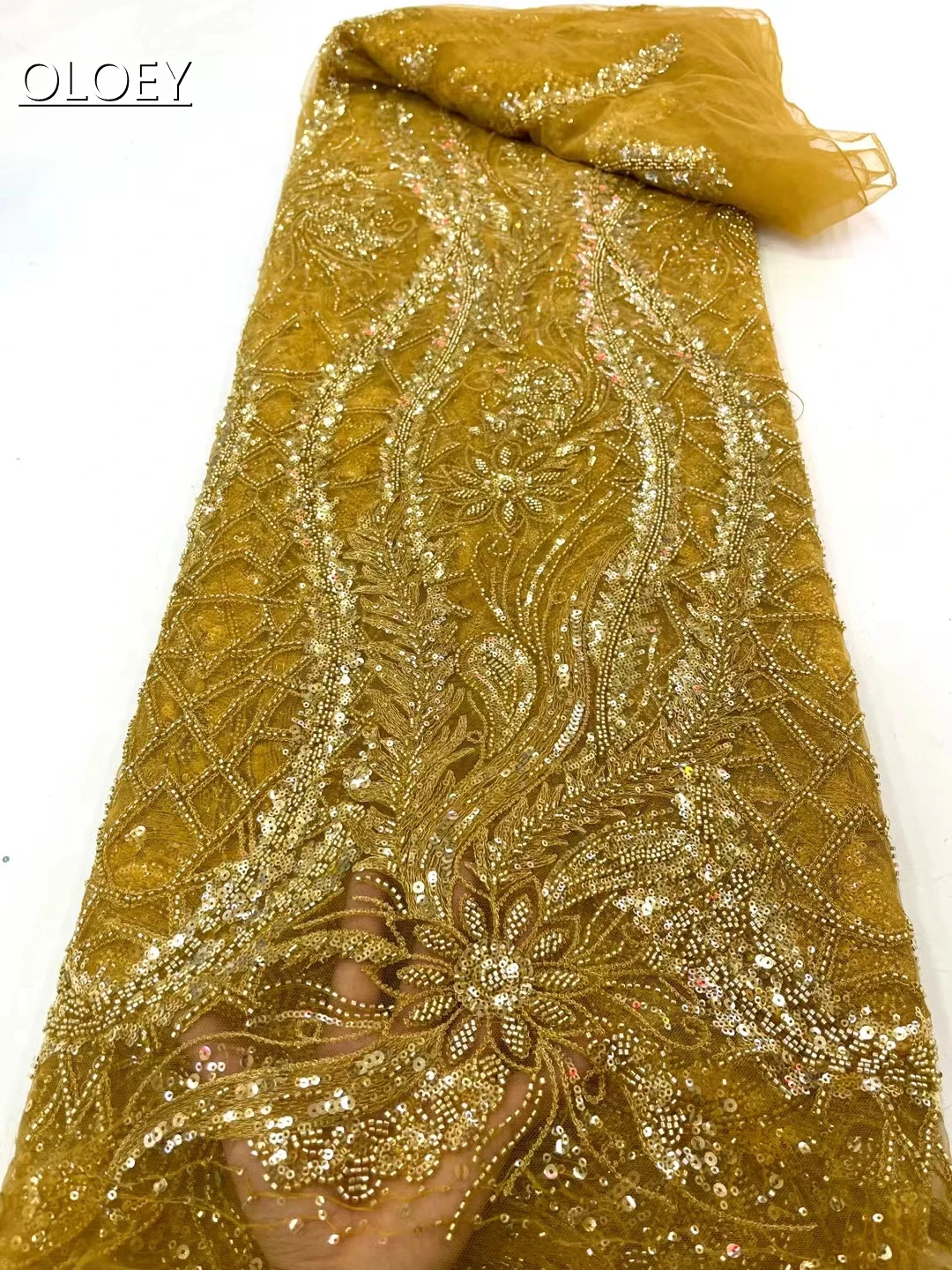 High-End High Quality Luxury French Embroidery Groom Lace Fabric African Nigerian With Sequins Fabric For Wedding Dress XC8759
High-End High Quality Luxury French Embroidery Groom Lace Fabric African Nigerian With Sequins Fabric For Wedding Dress XC8759