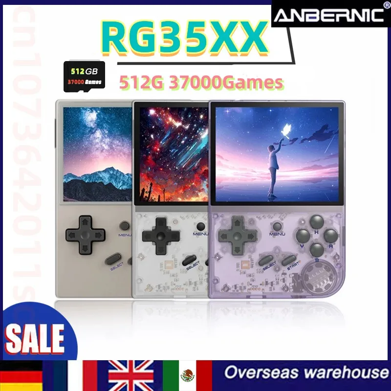 ANBERNIC RG35XX 3.5 Inch IPS Screen Retro Handheld Game Console Linux System Dual Card Slot Cortex-A9 512G 37000Games Portable
ANBERNIC RG35XX 3.5 Inch IPS Screen Retro Handheld Game Console Linux System Dual Card Slot Cortex-A9 512G 37000Games Portable
