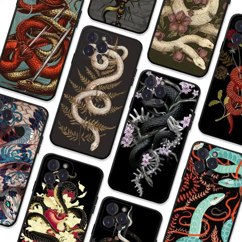 Snake Flowers Phone Case For iPhone 8 7 6 6S Plus X SE 2020 XR XS 14 11 12 13 Mini Pro Max Mobile Case
Snake Flowers Phone Case For iPhone 8 7 6 6S Plus X SE 2020 XR XS 14 11 12 13 Mini Pro Max Mobile Case