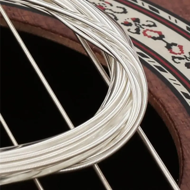 6pc Guitar Strings Nylon Silver Strings Classical Guitar Hot Selling Guitar Replacement Parts Musical Instrument Accessories
6pc Guitar Strings Nylon Silver Strings Classical Guitar Hot Selling Guitar Replacement Parts Musical Instrument Accessories