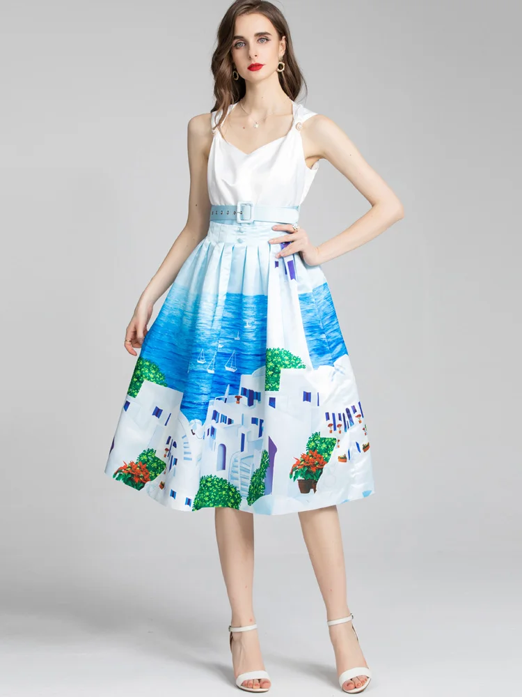 Red RoosaRosee Square Collar Elegant Scenery Print Sleeveless Summer Dress 2022 Women Designer 2022 Party Vestidos Robe Femme
Red RoosaRosee Square Collar Elegant Scenery Print Sleeveless Summer Dress 2022 Women Designer 2022 Party Vestidos Robe Femme