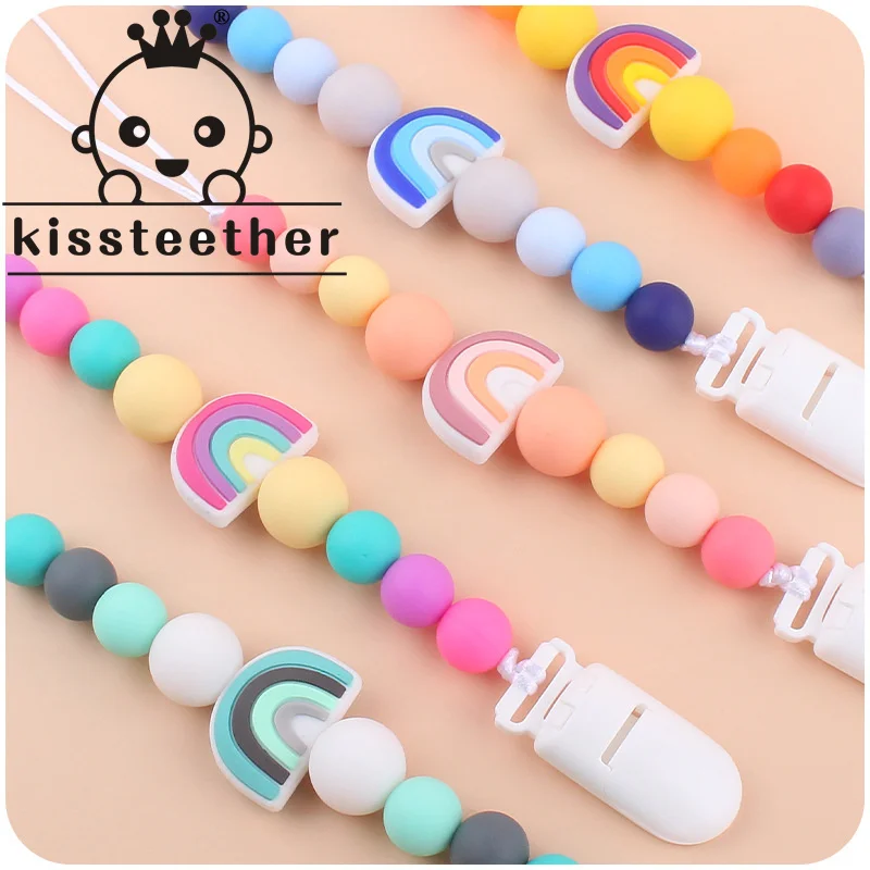 Kissteether New 1pcs Baby Products Pacifier Chain Creative Silicone Cartoon Rainbow BPA-Free Baby Molars Anti-Drop Chain Toys
Kissteether New 1pcs Baby Products Pacifier Chain Creative Silicone Cartoon Rainbow BPA-Free Baby Molars Anti-Drop Chain Toys