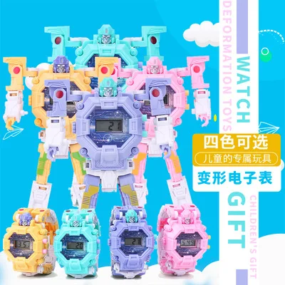 Children's Deformation Robot Watch Toy Boy Girl Model Sports Electronic Watches Toy Kid Student Birthday Gift Wristwatch Toy
Children's Deformation Robot Watch Toy Boy Girl Model Sports Electronic Watches Toy Kid Student Birthday Gift Wristwatch Toy