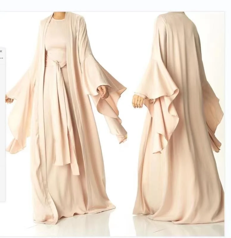Muslin Abaya For Women Ramadan Islamic Loose Women Long Dress Fashion Satin Long-sleeved Dress Plus Muslim Cardigan Suit
Muslin Abaya For Women Ramadan Islamic Loose Women Long Dress Fashion Satin Long-sleeved Dress Plus Muslim Cardigan Suit