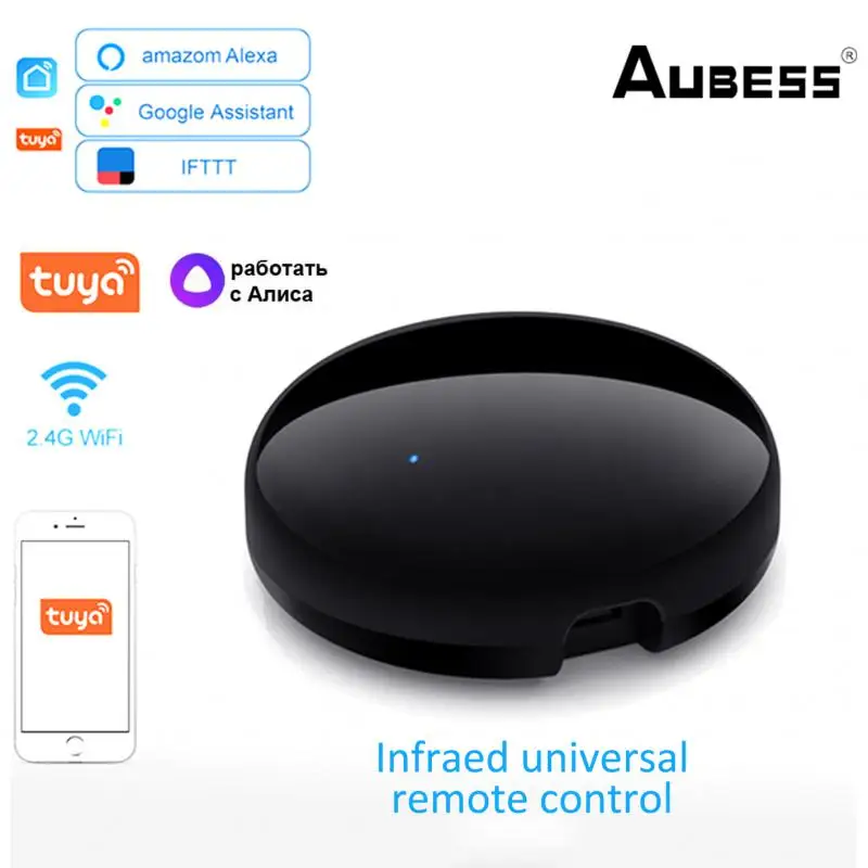 Aubess Tuya WiFi IR Remote Control For Air Conditioner TV Smart Home Infrared Universal Remote Control For Alexa Google Home
Aubess Tuya WiFi IR Remote Control For Air Conditioner TV Smart Home Infrared Universal Remote Control For Alexa Google Home