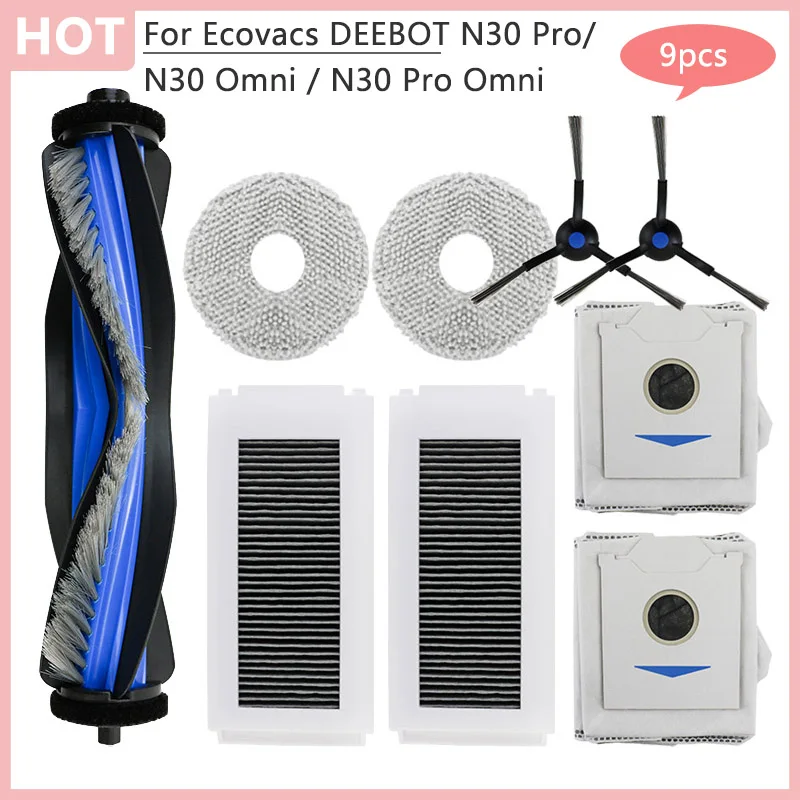 Запчасти для роботов-пылесосов ECOVACS DEEBOT N30 Pro/N30 Omni / N30 Pro Omni: HEPA-фильтр, боковые щетки
Запчасти для роботов-пылесосов ECOVACS DEEBOT N30 Pro/N30 Omni / N30 Pro Omni: HEPA-фильтр, боковые щетки