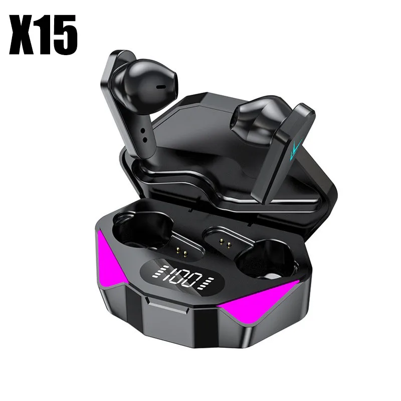 New X15 TWS Game Wireless Earphone Fone Bluetooth Headphones 65ms Low Latency Earphones With Mic Gaming Headset LED Display
New X15 TWS Game Wireless Earphone Fone Bluetooth Headphones 65ms Low Latency Earphones With Mic Gaming Headset LED Display