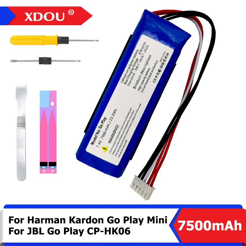 Аккумулятор XDOU 7500 мАч GSP1029102 01 Для Harman Kardon Go Play Mini для JBL Go Play
Аккумулятор XDOU 7500 мАч GSP1029102 01 Для Harman Kardon Go Play Mini для JBL Go Play