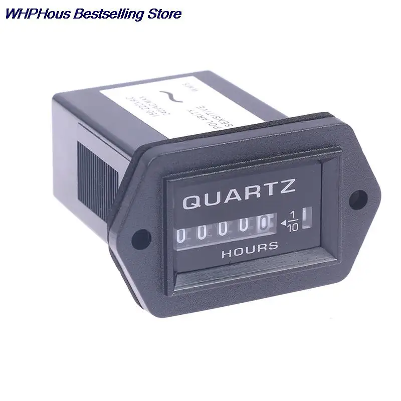 

1PC 6 Digits 220V AC Hour Meter,Complete Sealed Quartz Timer Counter 12v-36v dc ac 110v 220v