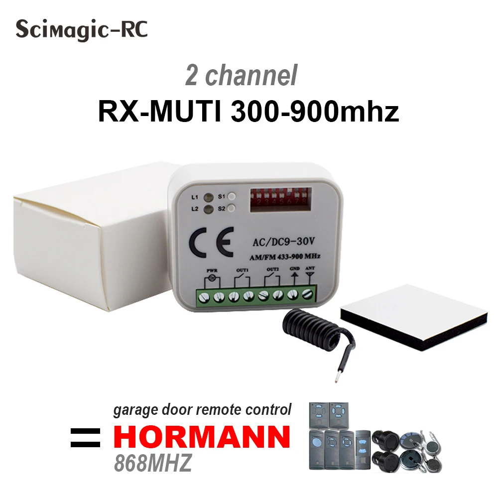 Универсальный приемник дистанционного управления гаражом RX MULTI 300-900 МГц переменный/постоянный ток 9-30 в приемник для передатчика управления...
Универсальный приемник дистанционного управления гаражом RX MULTI 300-900 МГц переменный/постоянный ток 9-30 в приемник для передатчика управления...