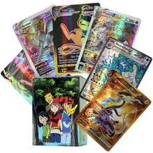 2023 Pokemon Cards EX Vstar Vmax GX English Version Fun Flash Trading Cards Birthday Gifts for Children Toy