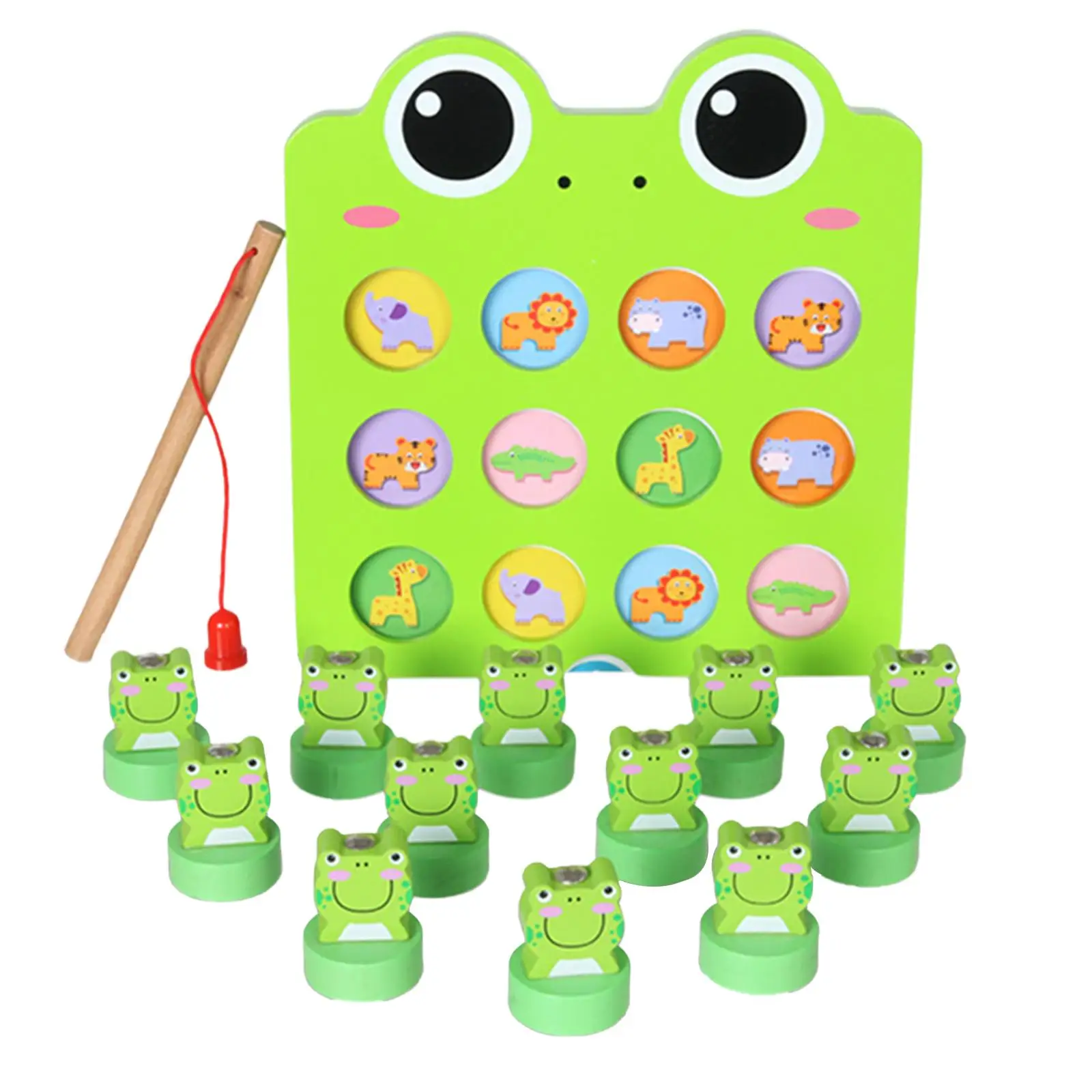 Montessori Wooden Toddler Frog Fishing Toys Cognition ,Build Early Leaning Skills Safe Game Board Portable and Smooth Christmas
Montessori Wooden Toddler Frog Fishing Toys Cognition ,Build Early Leaning Skills Safe Game Board Portable and Smooth Christmas