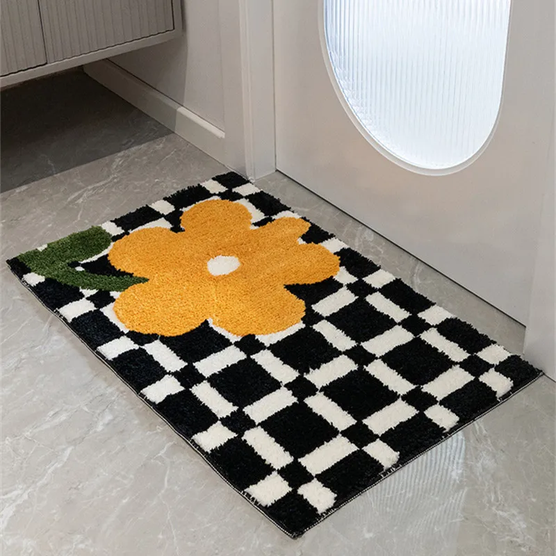 Nordic Geometric Grid Bedside Sofa Floor Rug Anti Slip Decor Floral Living Room Bathroom Mat Soft Fluffy Entryway Tufting Carpet 
Nordic Geometric Grid Bedside Sofa Floor Rug Anti Slip Decor Floral Living Room Bathroom Mat Soft Fluffy Entryway Tufting Carpet