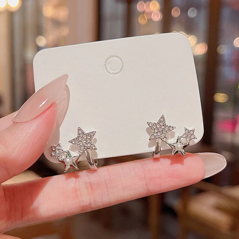 Fashion New in Star Earrings Stud Earrings For Women Korean Trend Cute Silvery Star Girl Earring Summer Jewelry y2k Accessories
Fashion New in Star Earrings Stud Earrings For Women Korean Trend Cute Silvery Star Girl Earring Summer Jewelry y2k Accessories