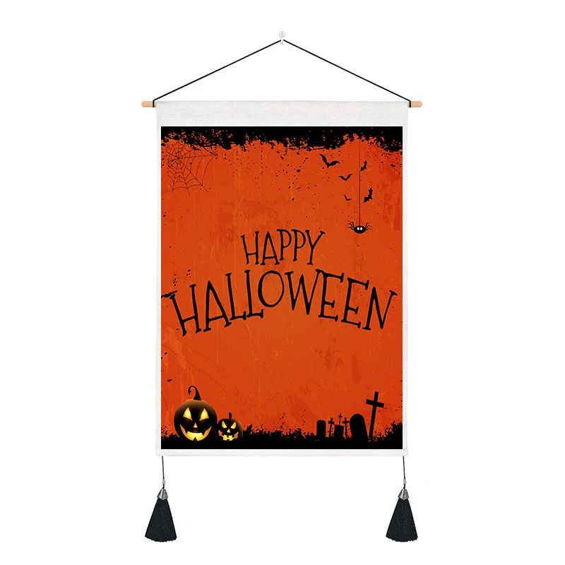 Halloween Party Decoration Tapestry Pumpkin Lantern Castle Ghost Static Sticker Polyester Material Rectangular Hanging Picture
Halloween Party Decoration Tapestry Pumpkin Lantern Castle Ghost Static Sticker Polyester Material Rectangular Hanging Picture