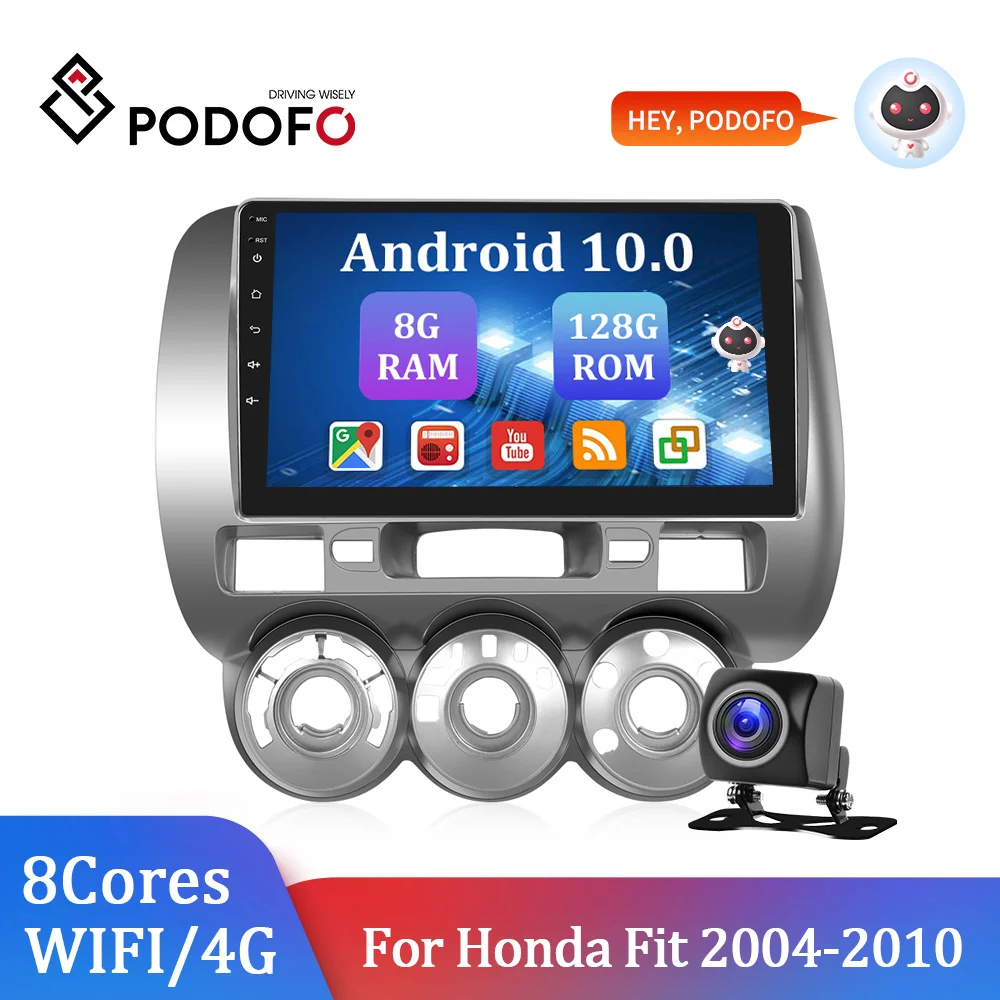 Podofo Android 10 Autoradio Multimedia Player AI Voice for Honda Fit 2014-2010 9Inch 2Din Car Audio Car Stereo Carplay GPS WIFI
Podofo Android 10 Autoradio Multimedia Player AI Voice for Honda Fit 2014-2010 9Inch 2Din Car Audio Car Stereo Carplay GPS WIFI