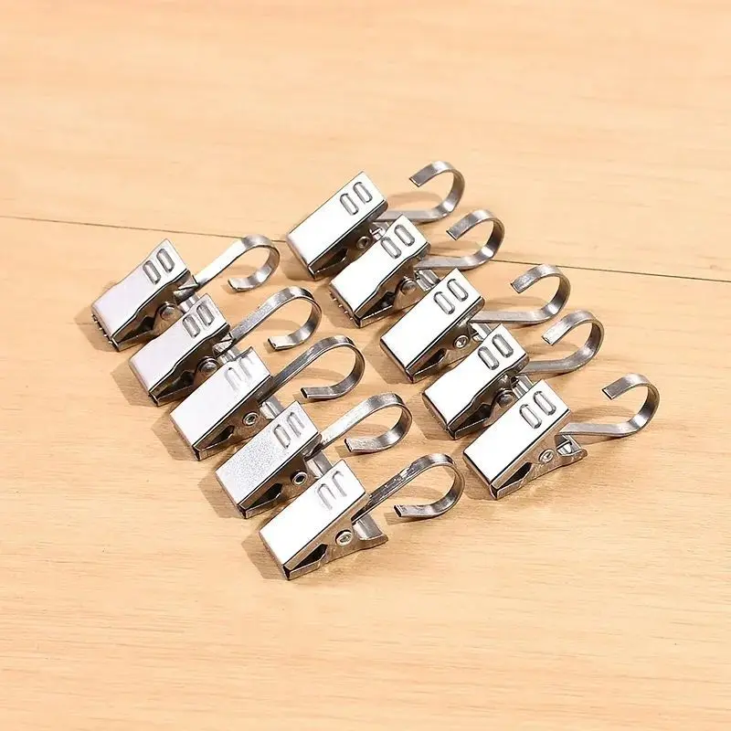20pcs More powerful shower curtain clip stainless steel curtain clip hook sawtooth metal clip to small flat hook clamp
20pcs More powerful shower curtain clip stainless steel curtain clip hook sawtooth metal clip to small flat hook clamp