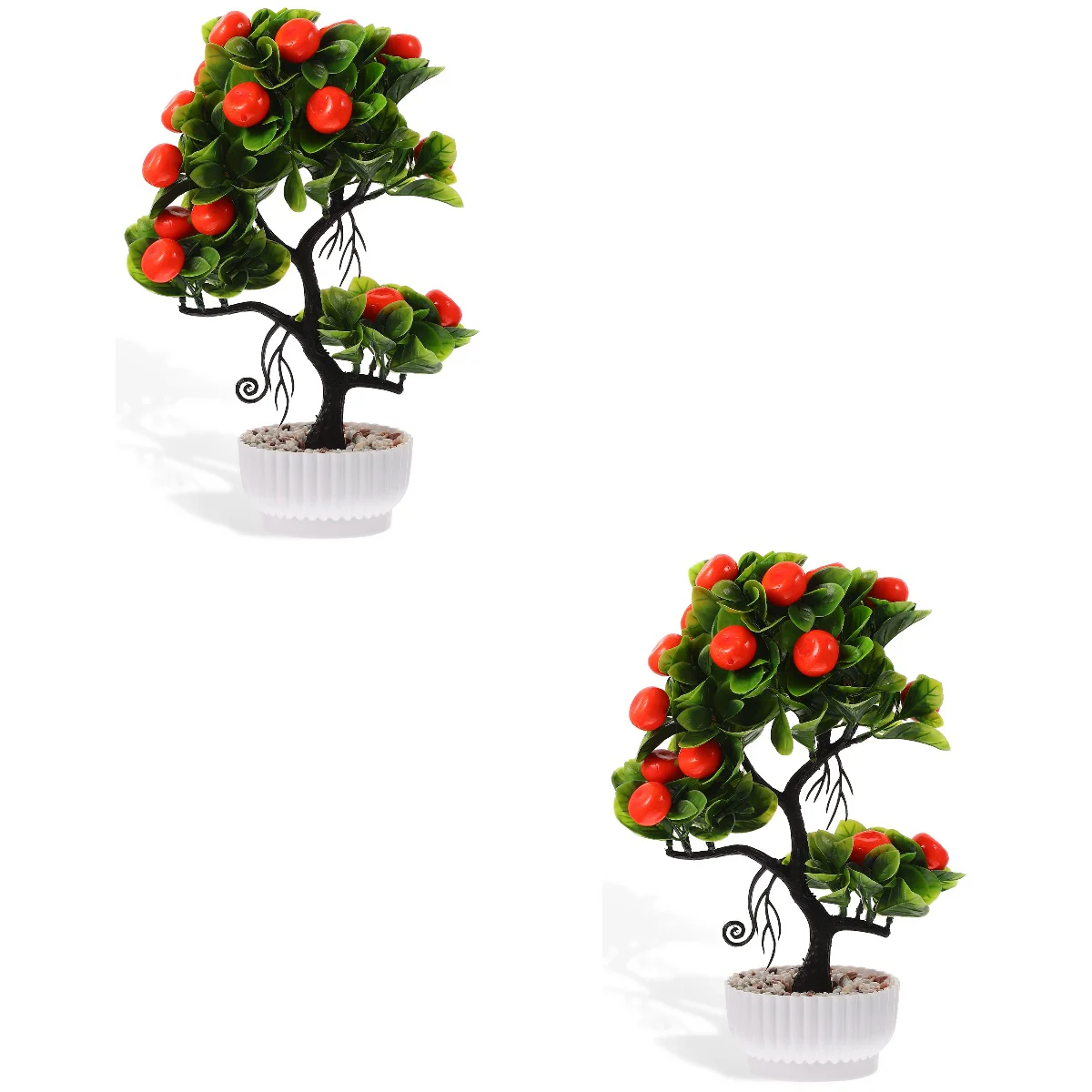 2pcs Lifelike Potted Artificial Fruit Tree Tabletop Simulation Fruit Tree Decor 
2pcs Lifelike Potted Artificial Fruit Tree Tabletop Simulation Fruit Tree Decor